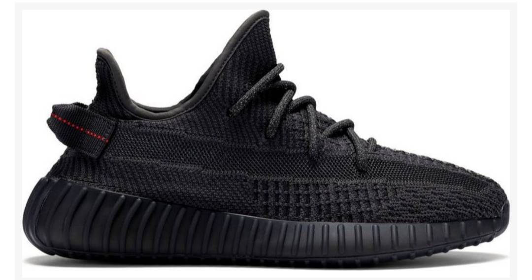 Fashion Yeezy Boost 350 V2 Static Black Non-Reflective

