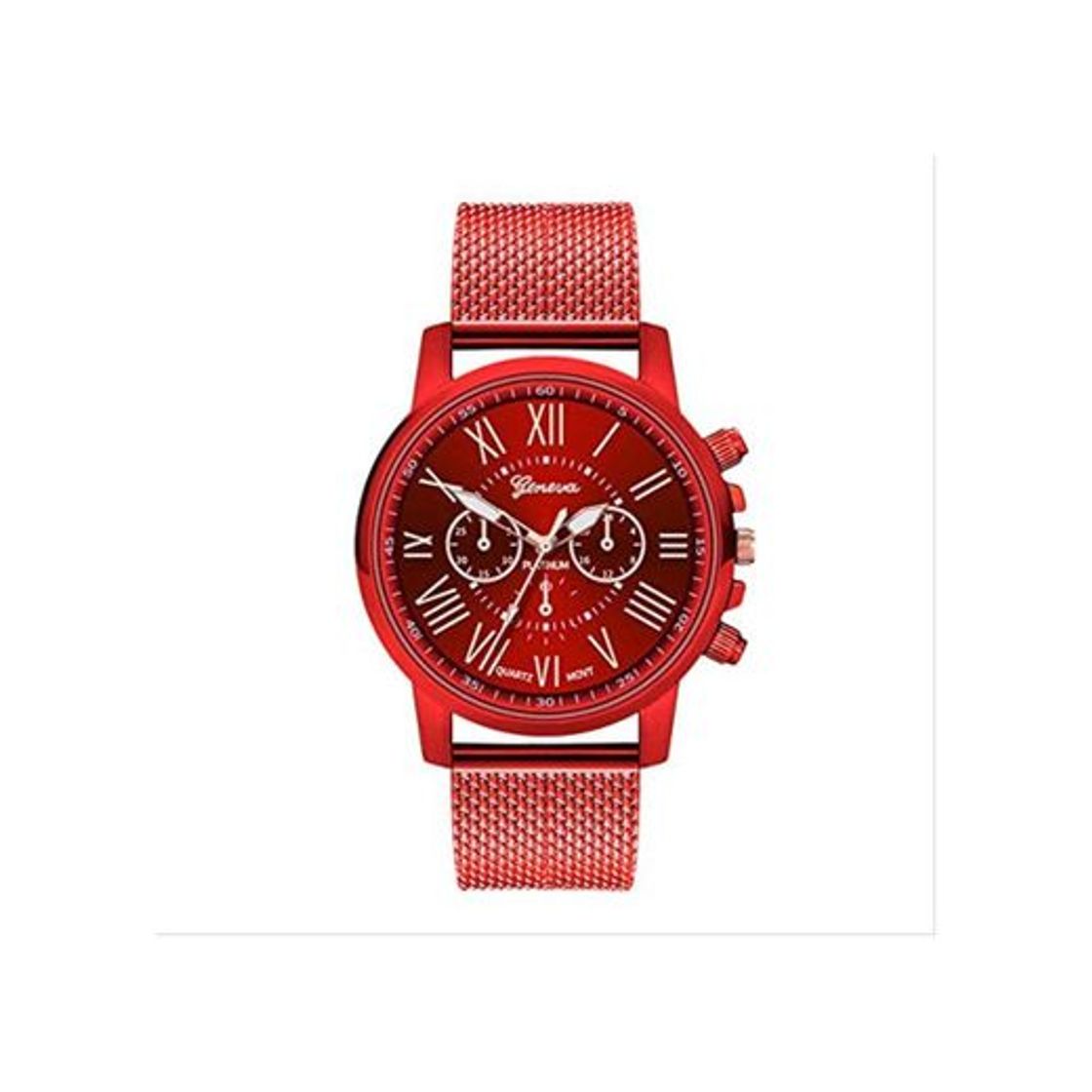 Products Reloj De Cuarzo con Correa De Silicona Casual para Mujer Reloj De Pulsera para Niñas Reloj De Pulsera Mujer Relogio Feminino Rojo 6