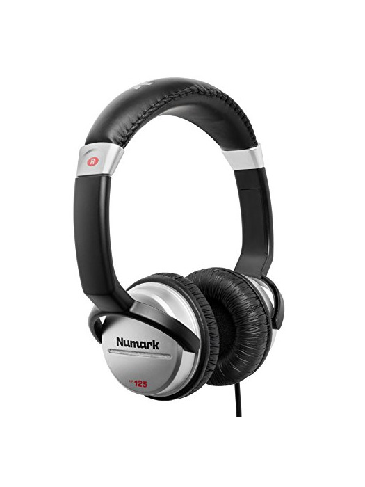 Electrónica Numark HF125 - Auriculares de DJ Profesionales Ultraportátiles con Cable de 1