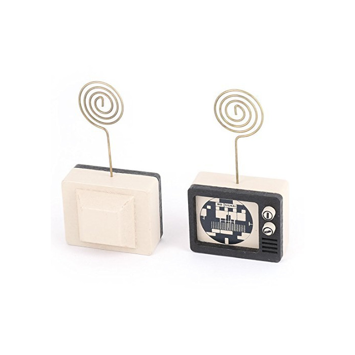 Clipes DealMux Plástica Household Escritório Televisão Forma Memo Imagem Organizador 2 Pcs