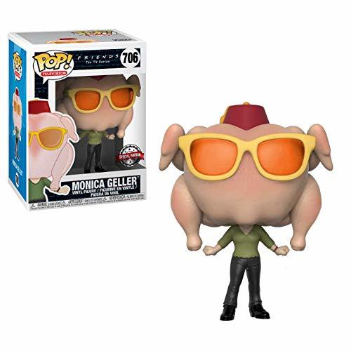 Juegos Funko- Figura Pop Friends Monica with Turkey Exclusive, Multicolor, Talla Única