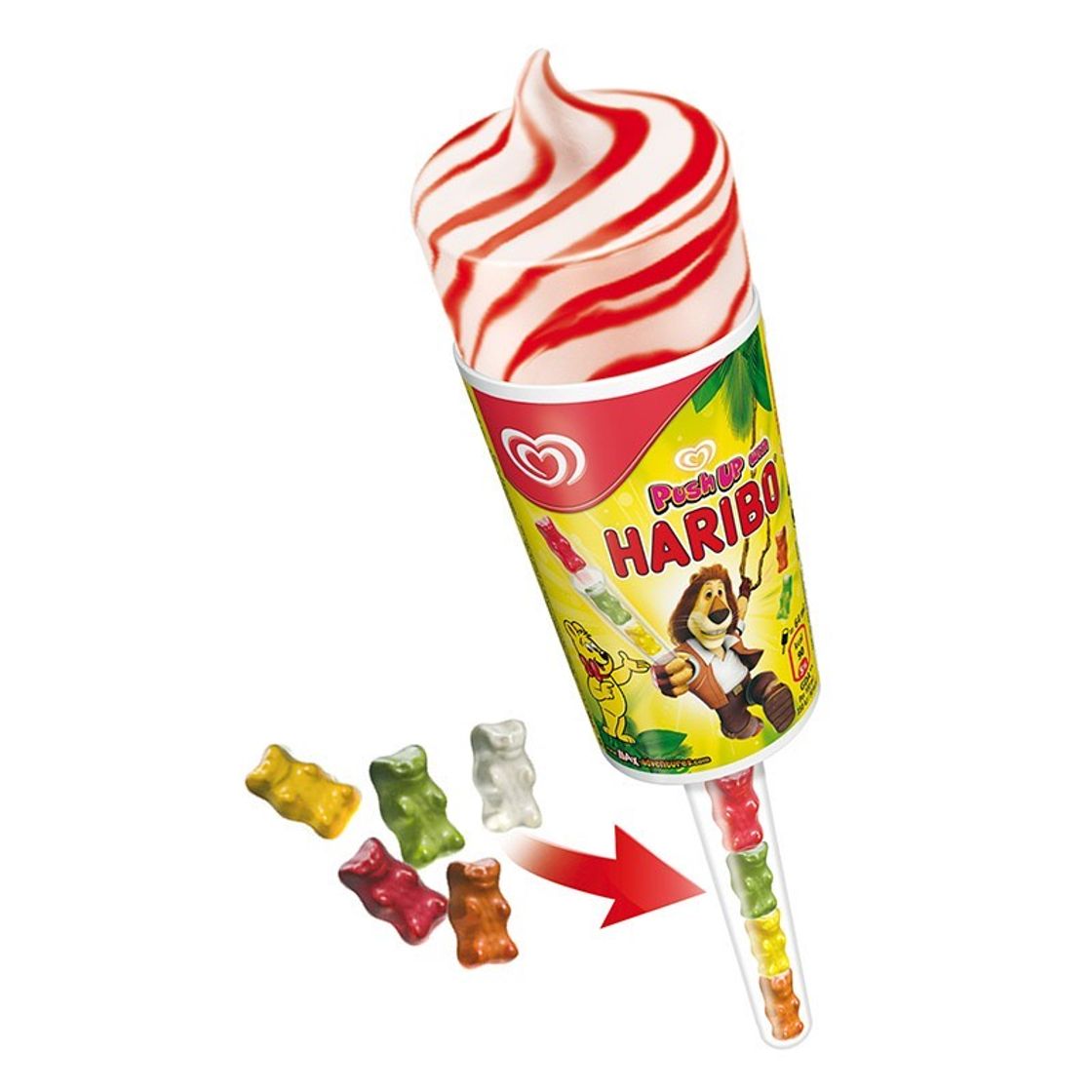 Social Push Up Haribo