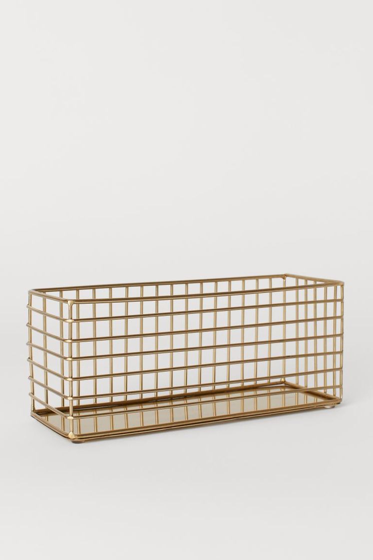 Social Cesta de alambre de metal - Dorado - HOME | H&M ES
