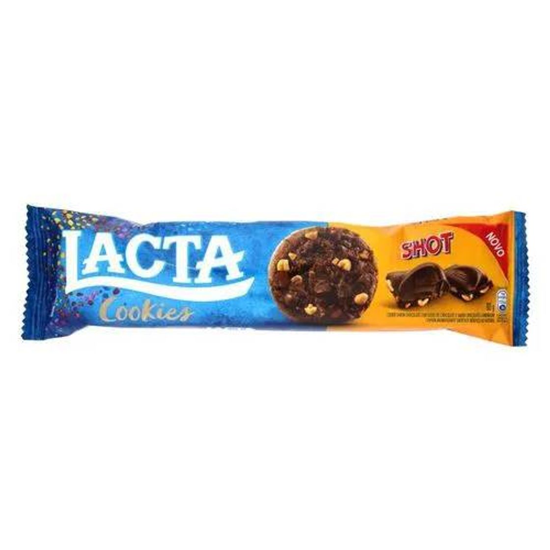 Moda Cookies Lacta Shot Chocolate Com Gotas De Chocolate E Amendo