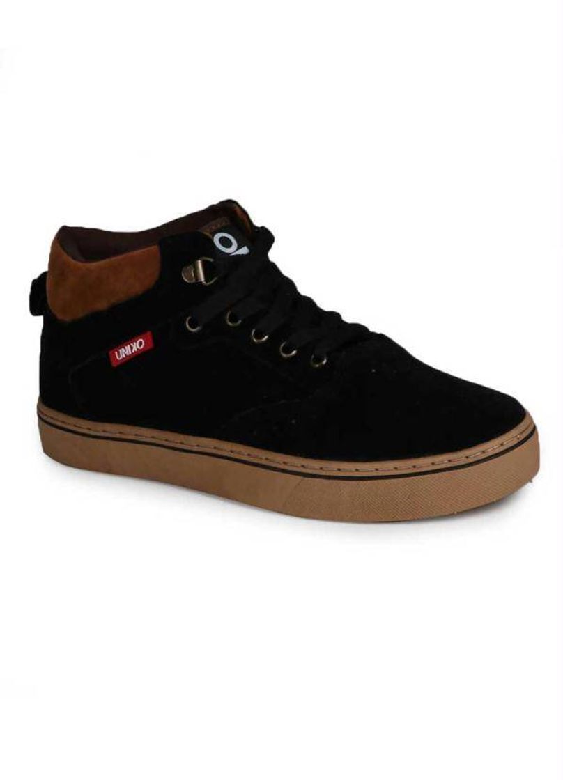 Social Tênis Skate Masculino Uniko Camurça Preto

