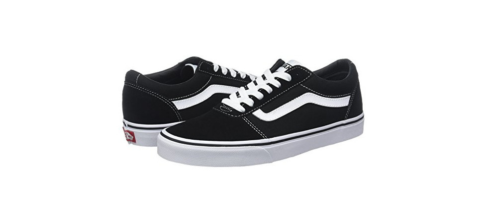 Moda Vans Ward Canvas, Zapatillas Hombre, Negro