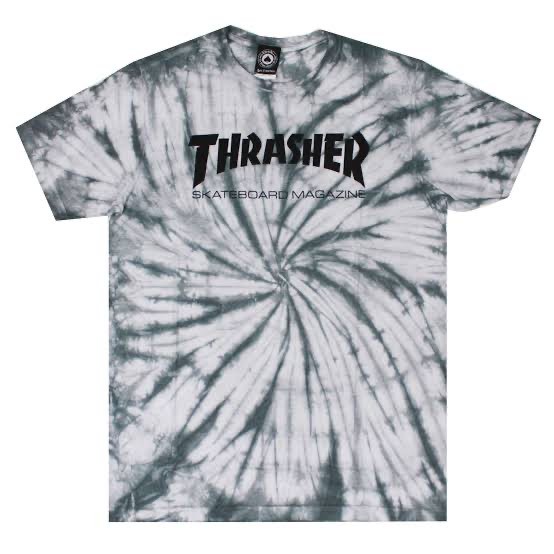 Moda Camiseta Thrasher Magazine Skate Mag Tie Dye 