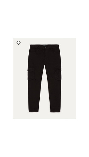 Skinny fit cargo trousers