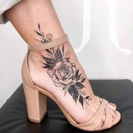 Foot tattoo 🏵️