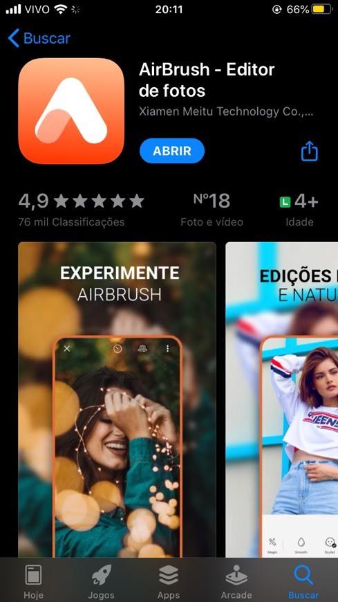 App AirBrush - Editor de fotos