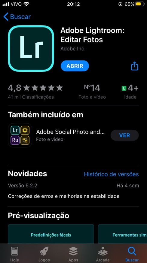 App Adobe Lightroom - Photo Studio