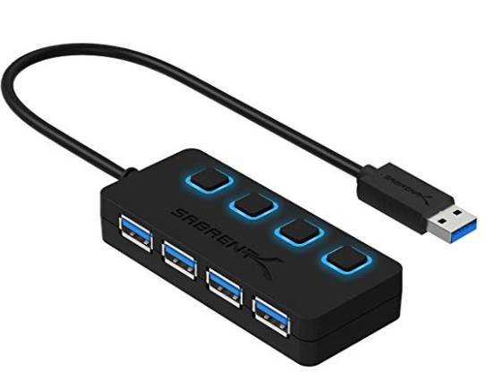 Moda Sabrent Concentrador USB 3.0 4 Portas