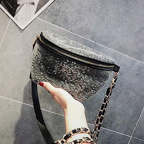 Fashion GL Pequeño bolso de pecho para hombres Bolso de cadera Chica Moda