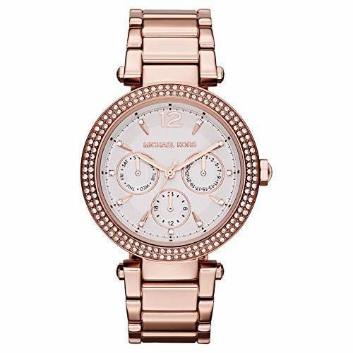 Lugar Michael Kors para Mujer-Reloj analógico de Cuarzo Chapado en Acero Inoxidable MK5781