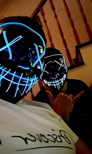 Kaliwa LED Máscaras Halloween, Halloween Mascaras, Craneo Esqueleto Mascaras, para Navidad /Halloween