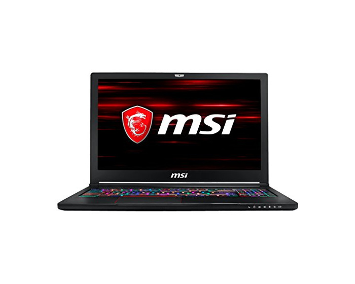 Electrónica MSI 9S7-16K512-007 GS63 cautela 8RE-007UK 15,6 Pulgadas Gaming Laptop -