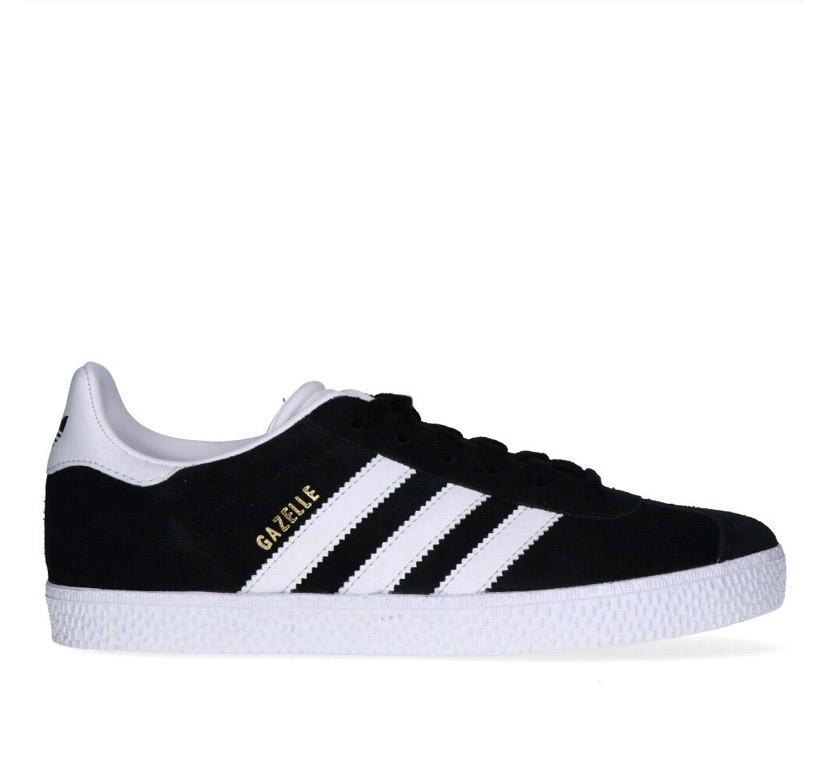 ADIDAS GAZELLE J BLACK/WHITE UNISEXO
