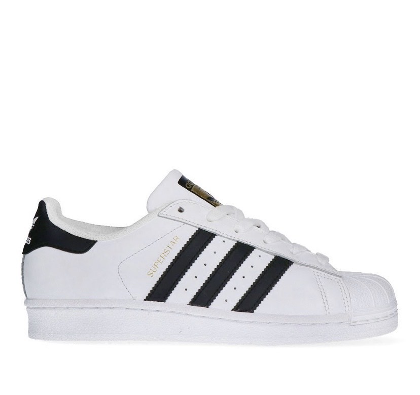 ADIDAS SUPERSTAR J WHITE/BLACK UNISEXO
