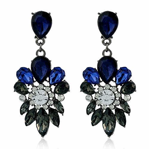 YDGCYK Pendientes Brincos Moda Feminina Techno Calado Flores Longos Brincos Femininos Arete