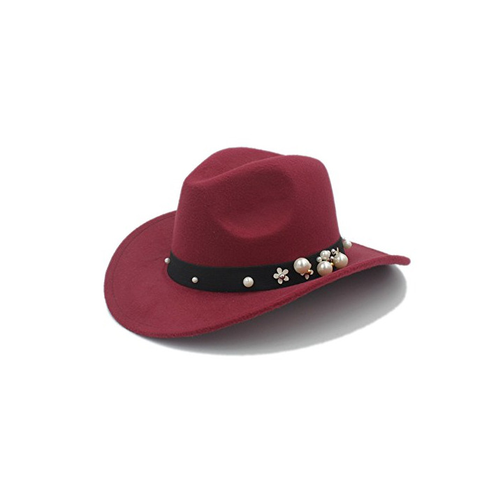 Moda GHC gorras y sombreros Para la señora elegante Vaquera Wide Brim Jazz