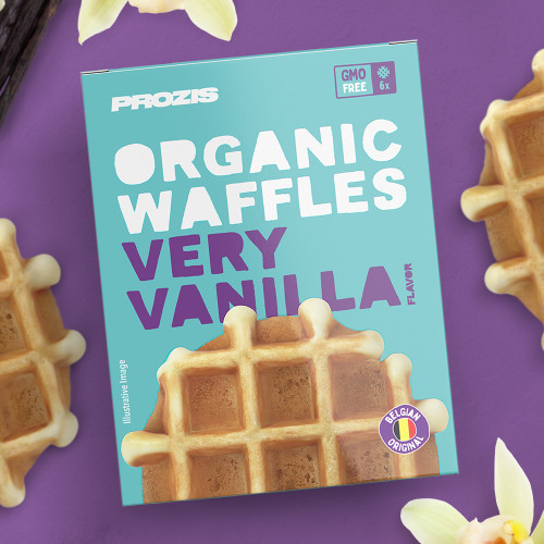 Social Prozis Organic Very Vanilla Flavor Waffles