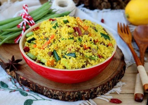 Couscous com Legumes Grelhados