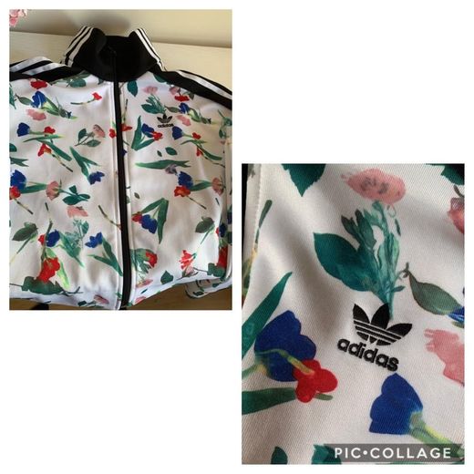 Casaco adidas flores