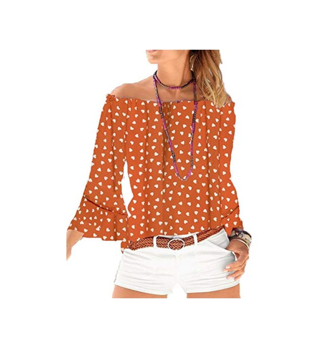 Social Yiarnme Mujer Verano Casual Blusa Camiseta 3/4 Manga Suelto T-Shirt Tops Sin