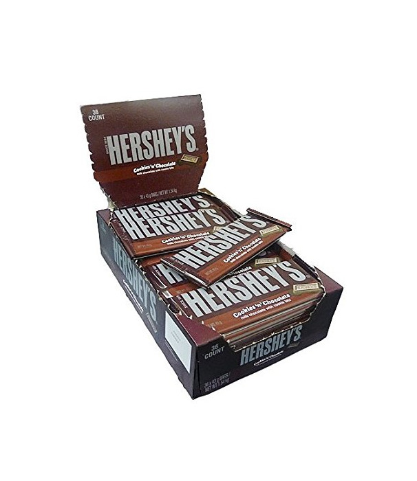 Product Hershey's barra de chocolate Hershey's cookie n chocolate- 43G AMERICAN CANDY BAR