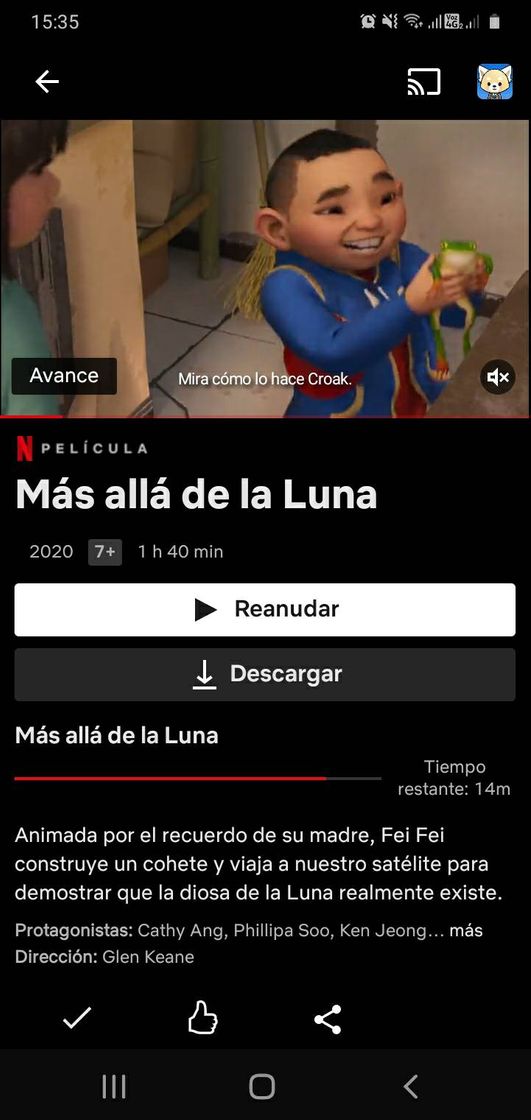 Película Más allá de la Luna