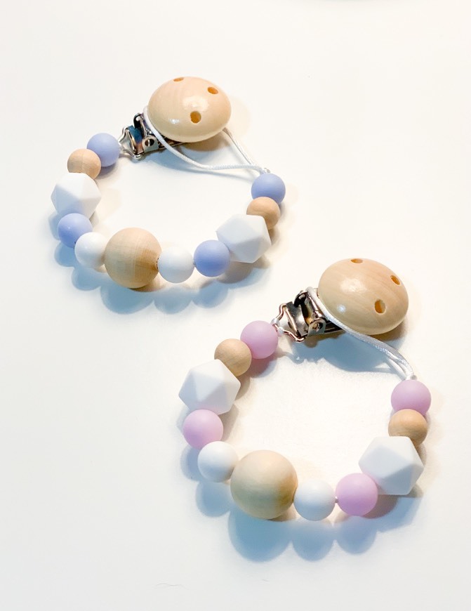 Social Prende-Chupetas para menino e para menina 