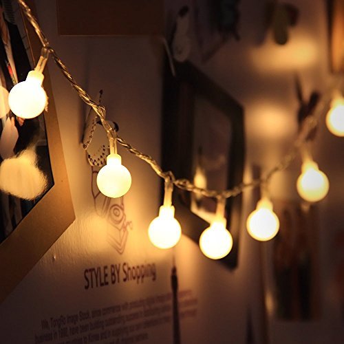 Jaetech House Cuerda Luces - 80 Bombilla 10M Guirnarldas Blancas de Luz