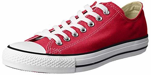 Fashion Converse Chuck Taylor All Star Ox, Zapatillas de Lona, Unisex, Rojo