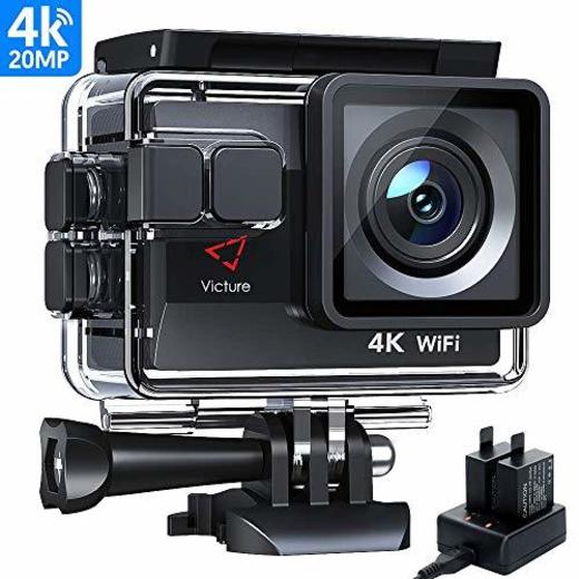 Victure AC800 Cámara Deportiva WiFi 4k Ultra HD 20MP Action Camera Acuatica