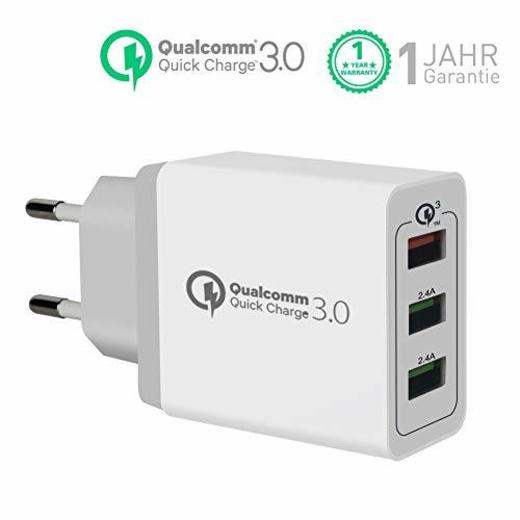 Quick Charge 3.0 Cargador USB de Pared con  30W Qualcomm QC