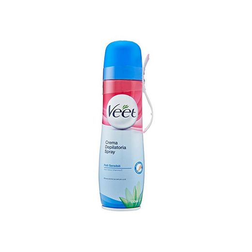 Veet Crema Depilatoria spray para Piel Delicada