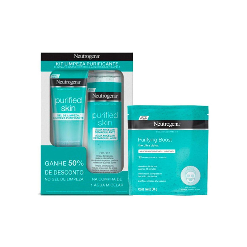 Producto Kit Neutrogena Rotina Completa Limpeza Purif Skin+Deep Clean