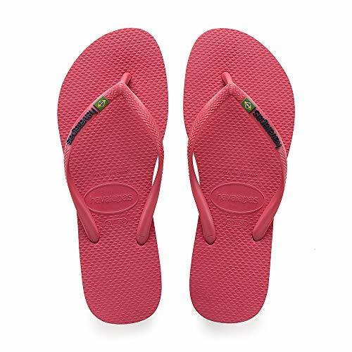 Product Havaianas Slim Brasil Logo, Chanclas para Niñas, Rosa