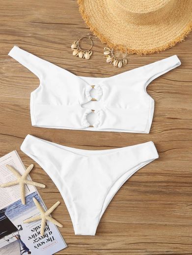 Bikini branco cai cai 