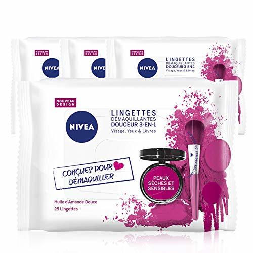 Beauty Gentle Cleansing Wipes Nivea piel seca y sensible x25