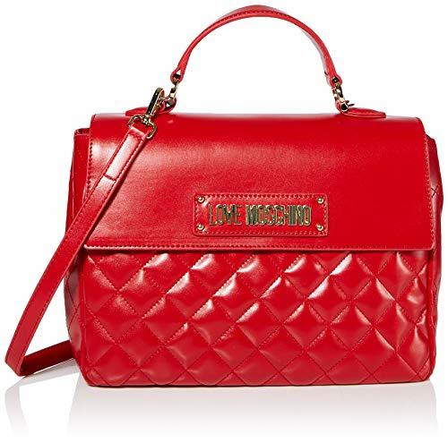 Product Love Moschino - Borsa Quilted Nappa Pu, Bolso de mano Mujer, Rojo