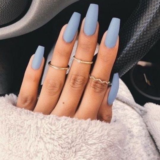 Moda Blue nails 