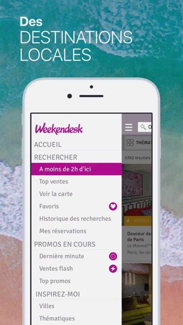 App Weekendesk | Hôtel + Activités