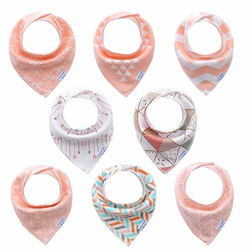 Product Bebé Bandana baberos para chica niñas 8 pack set