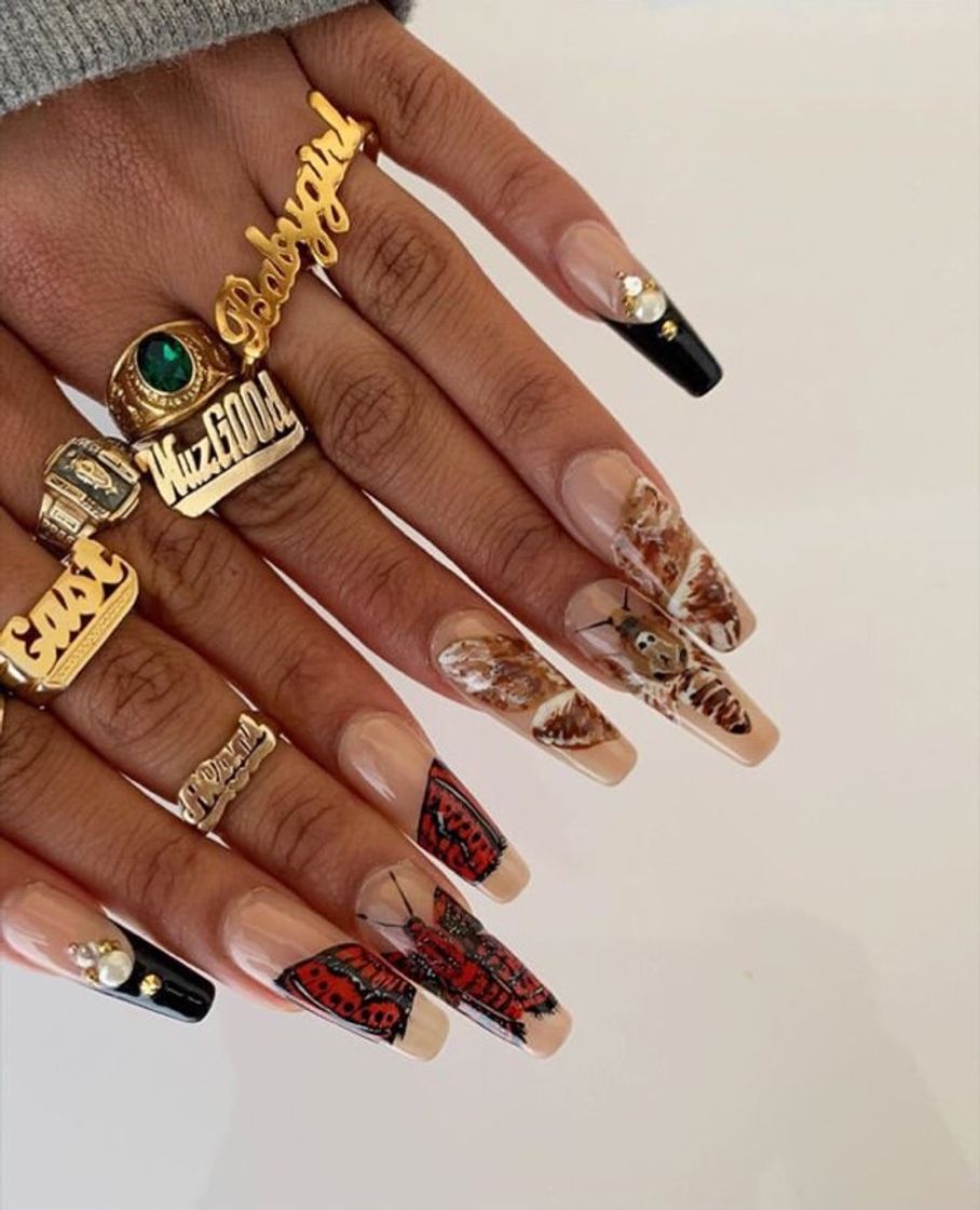 Fashion Butterfly Nails 