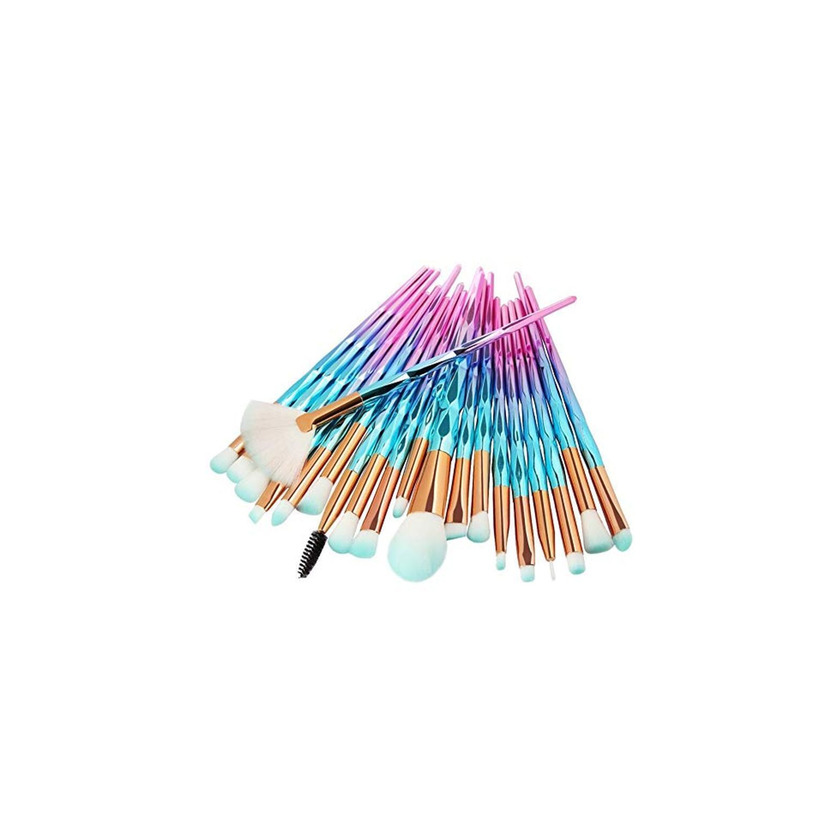 Social ZRDY MAANGE 20 Unids Mujeres Maquillaje Pinceles Set Polvo Fundación Pincel Sombra