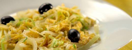 Bacalhau à Brás fingido