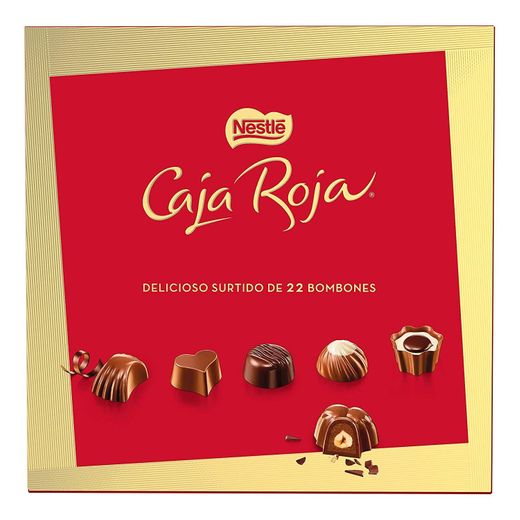 NESTLÉ CAJA ROJA Bombones de Chocolate - Estuche de bombones