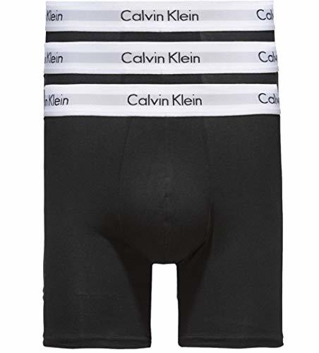 Fashion Calvin Klein de los Hombres Pack de 3 Calzoncillos de algodón elásticos