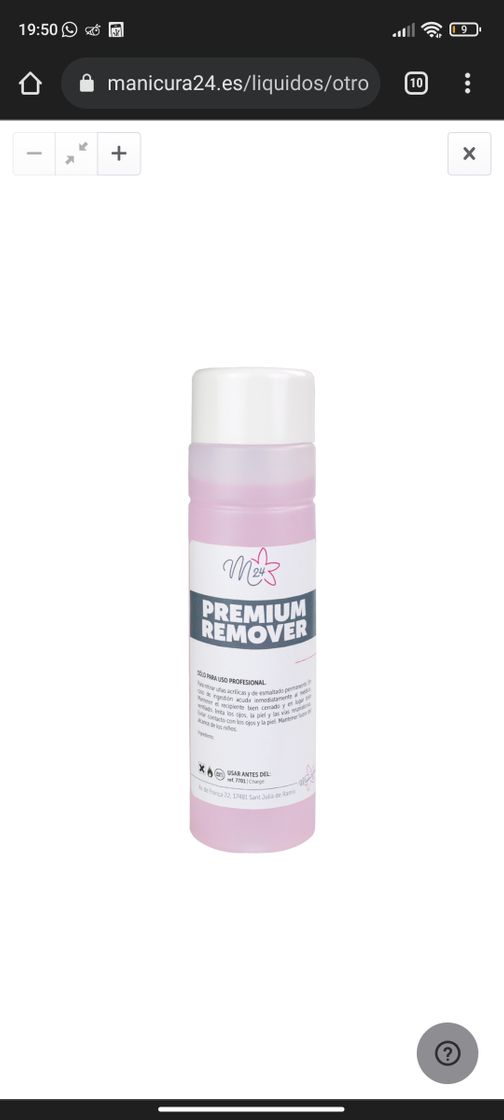 Moda Premium Remover - removedor esmalte permanente y acrílico